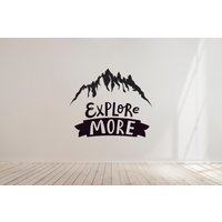 Berg Wandtattoos | Natur Berge Wandbilder Abenteuer Camping Wandaufkleber Vinyls Für Outdoor Cars Mu033 von WallifyDesigns