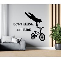 Bmx Wandtattoo | Jungen Zimmer Dekor Bmx-Vinyl-Aufkleber Schlafzimmer Wandkunst Liebe Bmx Wandsticker Sg1010 von WallifyDesigns