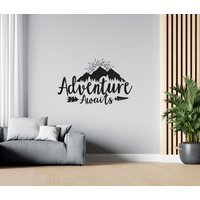 Camping Ist Leben Wandtattoos | Natur Berge Abenteuer Wandtattoo Vinyls Für Draußen Autos Sg1129A von WallifyDesigns