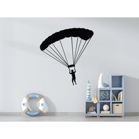 Fallschirm-Abenteuer-Fallschirm-Wandaufkleber | Paragleiten Wandaufkleber Fallschirmspringen Vinyl Aufkleber 001Pa von WallifyDesigns