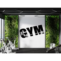 Gym Wandtattoo Fitness Decor Workout Art Vinyl Zitat Aufkleber Beast Mode Sport Crossfit Logo 020B von WallifyDesigns