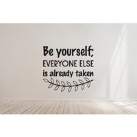 Motivierende Zitate Wandtattoo Wanddekor | Wandaufkleber Für Schlafzimmer Wohnzimmer Du043 von WallifyDesigns