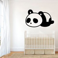 Panda Wandtattoo Bär Tiere Bambus Wanddekoration Fensteraufkleber Vinyl Aufkleber Handmade Custom Decals 331P von WallifyDesigns
