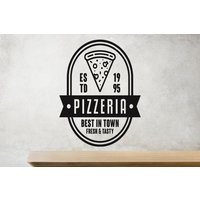 Pizzeria Wandtattoo | Bäckerei Pizza |Backhaus Restaurant Dekor Du4002 von WallifyDesigns