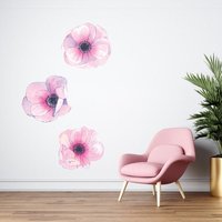 Wandtattoo Blumen | Buntes Dekor Wohnzimmer Schlafzimmer Du014 von WallifyDesigns