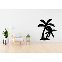 Wandtattoo Palme | Baum Wandaufkleber Wohnzimmer Vinyl Aufkleber Baum-Schlafzimmer-Aufkleber Du458 von WallifyDesigns