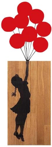 Tanelorn: Dekoratives Wandaccessoire aus Holz - Walnuss Schwarz von Wallity