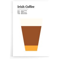 Walljar - Irish Coffee Poster/Leinwand Plexiglas von Walljar