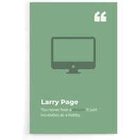 Walljar - Larry Page Poster/Leinwand Plexiglas von Walljar