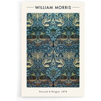 Walljar - William Morris Pfau Und Drache Poster/Leinwand Plexiglas von Walljar