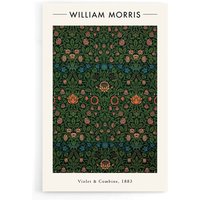 Walljar - William Morris Violet & Columbine Ii Poster/Leinwand Plexiglas von Walljar