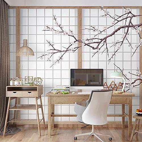 3D New Chinese Antique Blumen- und Vogeltapete Japanisches Sushi Restaurant Tatami Hintergrund Wandbild Schlafzimmer Woh Tapete Wanddekoration fototapete 3d Vlies wandbild Schlafzimmer-350cm×256cm von Wallpaper-3D-WYJ
