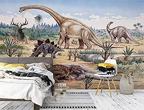 3d fototapete dinosaurier welt kinder hintergrund wandbild dekorationTapete 3d wandbild tapeten vintage Moderne Papier-200cm×140cm von Wallpaper-3D-WYJ