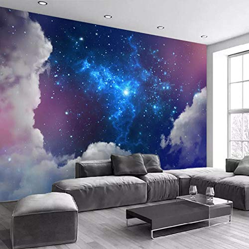3d-universum galaxy tv hintergrund wandtapete schlafzimmer fantasie tapete wohnzimmer atmosphäre vliestapete Tapete 3d wandbild tapeten vintage Moderne Hintergrundbild-200cm×140cm von Wallpaper-3D-WYJ