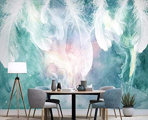 Nordische abstrakte Tinte Feder Tapeten 3D Vlies Tapete Moderne Wandbilder Wanddekoration Tapete Wanddekoration fototapete 3d Vlies wandbild Schlafzimmer-400cm×280cm von Wallpaper-3D-WYJ