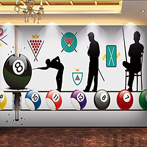 Billiard Club Seamless Painting Bar Internet Cafe Tooling Hintergrund Wandverkleidung Moderne Kunst Dekoration Wanddekoration fototapete 3d Tapete effekt Vlies wandbild Schlafzimmer-350cm×256cm von Wallpaper-3D-XLM