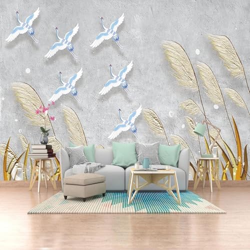 Einfacher Vogel Schilf Gelbe Pflanze Blatt 3D Tapete Mit Einfacher Anbringung Büro Wohnzimmer Sofa Schlafzimmer TV Hintergrund Wanddekoration-150cm×105cm Einfacher Vogel Schilf Gelbe Pflanze Blatt 3D Tapete Mit Einfacher Anbringung Büro Wohnzimmer Sofa Schlafzimmer TV Hintergrund Wanddekoration-150cm×105cm von Wallpaper-3D-XLM