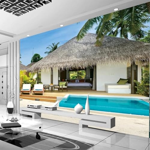 Frische Kunst Seaside Pool Pool 3D Tapete Mit Einfacher Anbringung Büro Wohnzimmer Sofa Schlafzimmer TV Hintergrund Wanddekoration-300cm×210cm Frische Kunst Seaside Pool Pool 3D Tapete Mit Einfacher Anbringung Büro Wohnzimmer Sofa Schlafzimmer TV Hintergrund Wanddekoration-300cm×210cm von Wallpaper-3D-XLM
