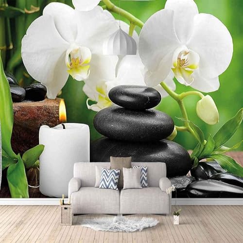 Kerze Weiße Blume Kieselsteine Kunst 3D Tapete Mit Einfacher Anbringung Büro Wohnzimmer Sofa Schlafzimmer TV Hintergrund Wanddekoration-200cm×140cm Kerze Weiße Blume Kieselsteine Kunst 3D Tapete Mit Einfacher Anbringung Büro Wohnzimmer Sofa Schlafzimmer TV Hintergrund Wanddekoration-200cm×140cm von Wallpaper-3D-XLM