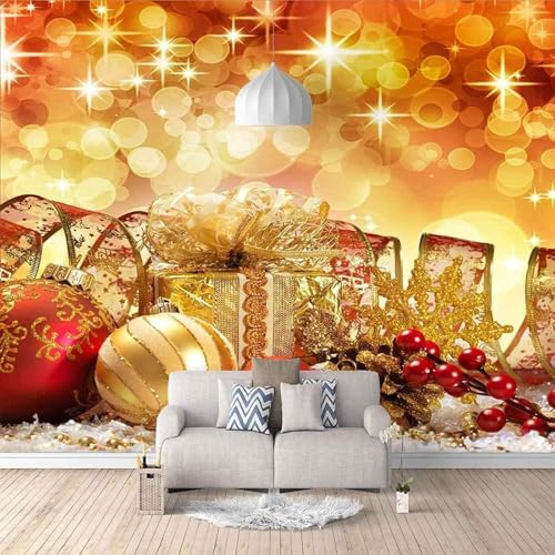 Kreative Goldene Stereokugel Personalisiert 3D Tapete Mit Einfacher Anbringung Büro Wohnzimmer Sofa Schlafzimmer TV Hintergrund Wanddekoration-200cm×140cm von Wallpaper-3D-XLM
