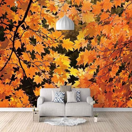 Kunst Herbst Schönes Goldenes Ahornblatt 3D Tapete Mit Einfacher Anbringung Büro Wohnzimmer Sofa Schlafzimmer TV Hintergrund Wanddekoration-300cm×210cm Kunst Herbst Schönes Goldenes Ahornblatt 3D Tapete Mit Einfacher Anbringung Büro Wohnzimmer Sofa Schlafzimmer TV Hintergrund Wanddekoration-300cm×210cm von Wallpaper-3D-XLM