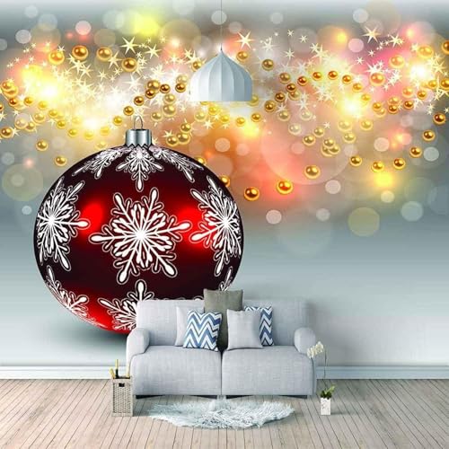 Kunst Nur Schöne Dreidimensionale Rote Kugel 3D Tapete Mit Einfacher Anbringung Büro Wohnzimmer Sofa Schlafzimmer TV Hintergrund Wanddekoration-250cm×170cm von Wallpaper-3D-XLM