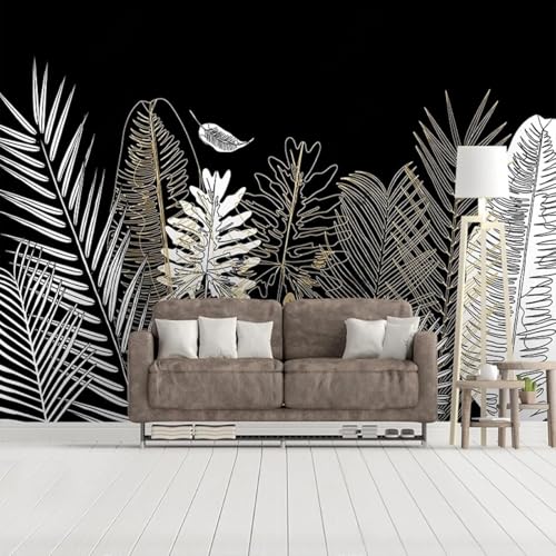 Persönlichkeit Kunst Golden Line Plant Coconut Tree 3D Tapete Mit Einfacher Anbringung Büro Wohnzimmer Sofa Schlafzimmer TV Hintergrund Wanddekoration-250cm×170cm Persönlichkeit Kunst Golden Line Plant Coconut Tree 3D Tapete Mit Einfacher Anbringung Büro Wohnzimmer Sofa Schlafzimmer TV Hintergrund Wanddekoration-250cm×170cm von Wallpaper-3D-XLM