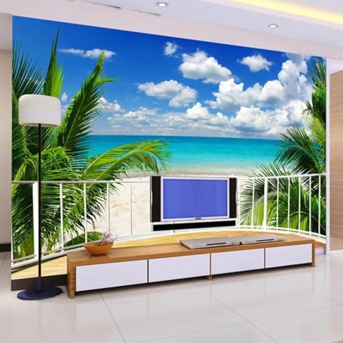 Schöner Blauer Himmel Weiße Wolken Meer Grünpflanzen 3D Tapete Mit Einfacher Anbringung Büro Wohnzimmer Sofa Schlafzimmer TV Hintergrund Wanddekoration-430cm×300cm Schöner Blauer Himmel Weiße Wolken Meer Grünpflanzen 3D Tapete Mit Einfacher Anbringung Büro Wohnzimmer Sofa Schlafzimmer TV Hintergrund Wanddekoration-430cm×300cm von Wallpaper-3D-XLM