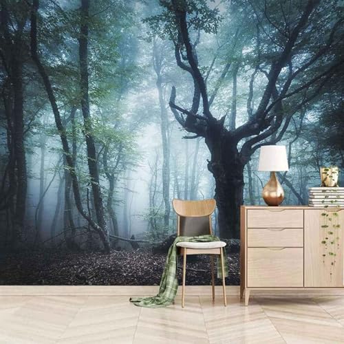 Stereoscopic Minimalist Green Forest Kunst 3D Tapete Mit Einfacher Anbringung Büro Wohnzimmer Sofa Schlafzimmer TV Hintergrund Wanddekoration-200cm×140cm von Wallpaper-3D-XLM