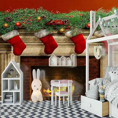 Stereoskopische Rote Flamme Grüne Pflanze Hängende Kugel 3D Tapete Mit Einfacher Anbringung Büro Wohnzimmer Sofa Schlafzimmer TV Hintergrund Wanddekoration-150cm×105cm von Wallpaper-3D-XLM