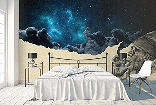 Nachthimmel Cloud Scientist Wandbilder Tapete wandpapier fototapete 3d effekt tapeten Wohnzimmer Schlafzimmer kinderzimmer-200cm×140cm von Wallpaper-3D-XYM