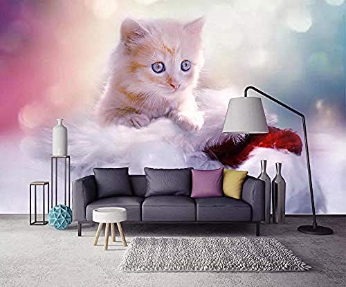 Reine und frische nur schöne Traum schöne Katze Kinderzimmer Hintergrund Tapete für Kinder S Zimmer Wohnzimmer Essz wandpapier fototapete 3d effekt tapete tapeten Wohnzimmer Schlafzimmer-250cm×170cm von Wallpaper-3D-XYM