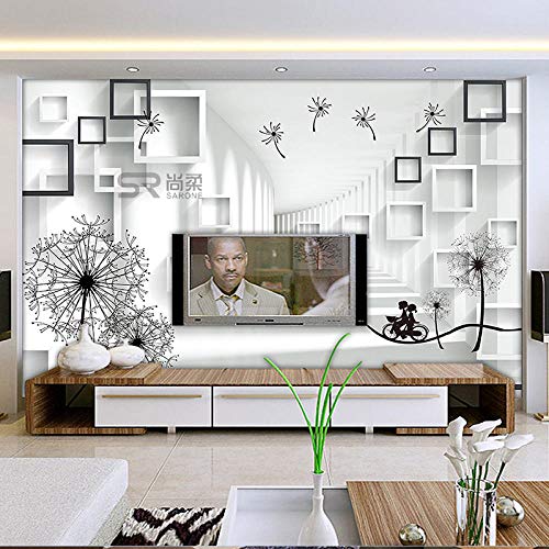 Tv hintergrund wand moderne minimalistische wohnzimmer tv hintergrund wandmalerei konferenzraum tapete schlafzimmer benutzerdefinierte nahtlose filmWallpaper 3D Fototapete einfügen Gr300cm×210cm von Wallpaper 3D XYM