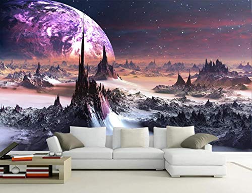 Fototapete Tapete 3D Wandtapete Sternenhimmel im Fantasy-Universum Tapeten Wandbild Fototapeten Moderne Wanddeko von WallpaperxMural