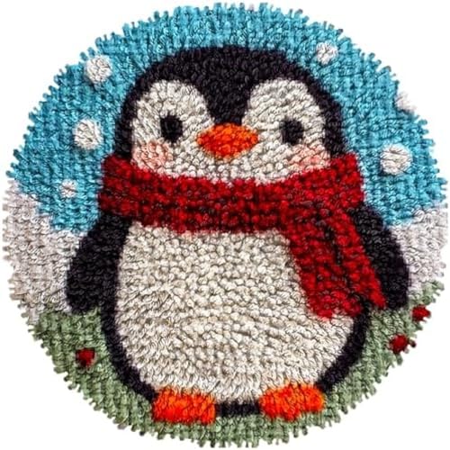 Wallphantom Diy-Teppich Knüpfstern,Netter Frohe Weihnachten Pinguin,DIY Embroidery Cushion Rug Unfinished Crochet Rug Set with Pre-Print,Latch Hook Kits for Children and Adults,50x50cm Wallphantom Diy-Teppich Knüpfstern,Netter Frohe Weihnachten Pinguin,DIY Embroidery Cushion Rug Unfinished Crochet Rug Set with Pre-Print,Latch Hook Kits for Children and Adults,50x50cm von Wallphantom