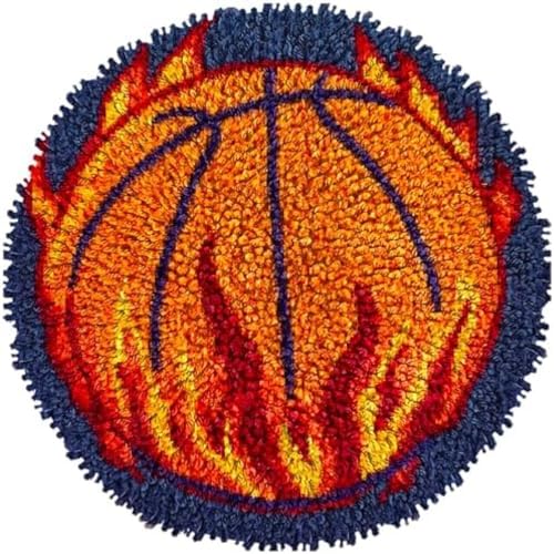Wallphantom Knüpfen Set Erwachsene,Basketball im Feuer,Riegelhaken-Teppich-Kit Mit Riegelhaken-DIY-Teppich,Klinkenhaken-Teppichherstellung,Teppich Für Wohnkultur,50x50cm Wallphantom Knüpfen Set Erwachsene,Basketball im Feuer,Riegelhaken-Teppich-Kit Mit Riegelhaken-DIY-Teppich,Klinkenhaken-Teppichherstellung,Teppich Für Wohnkultur,50x50cm von Wallphantom