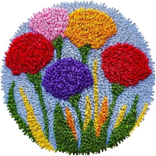 Wallphantom Knüpfen Set Erwachsene,Nelkenblumen,Riegelhaken-Teppich-Kit Mit Riegelhaken-DIY-Teppich,Klinkenhaken-Teppichherstellung,Teppich Für Wohnkultur,50x50cm Wallphantom Knüpfen Set Erwachsene,Nelkenblumen,Riegelhaken-Teppich-Kit Mit Riegelhaken-DIY-Teppich,Klinkenhaken-Teppichherstellung,Teppich Für Wohnkultur,50x50cm von Wallphantom