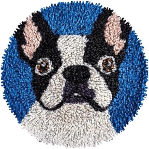 Wallphantom Knüpfhaken-Teppich-Set,Boston Terrier,DIY-Knüpfhaken Teppichherstellungs-Set für Erwachsene,Teppichherstellung,Handarbeit für Anfänger,Heimdekoration,50x50cm Wallphantom Knüpfhaken-Teppich-Set,Boston Terrier,DIY-Knüpfhaken Teppichherstellungs-Set für Erwachsene,Teppichherstellung,Handarbeit für Anfänger,Heimdekoration,50x50cm von Wallphantom
