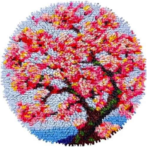 Wallphantom Knüpfteppich Set DIY,Kirschblüten,Handarbeit Set Knüpfset für Anfänger,Teppich zum Selber Knüpfen Basteln Erwachsene Kreativ,Haus Dekoration Geschenk,50x50cm Wallphantom Knüpfteppich Set DIY,Kirschblüten,Handarbeit Set Knüpfset für Anfänger,Teppich zum Selber Knüpfen Basteln Erwachsene Kreativ,Haus Dekoration Geschenk,50x50cm von Wallphantom