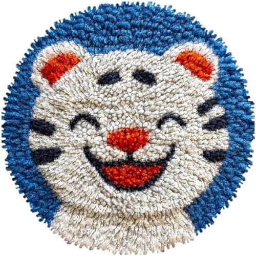 Wallphantom Knüpfteppich Zum Selber Knüpfen-Sets,Süßer weißer Tiger,Vorgedrucktes Muster Teppich Stickerei Handwerk Für Erwachsene,Handarbeit Selbst Knüpfen Set,50x50cm Wallphantom Knüpfteppich Zum Selber Knüpfen-Sets,Süßer weißer Tiger,Vorgedrucktes Muster Teppich Stickerei Handwerk Für Erwachsene,Handarbeit Selbst Knüpfen Set,50x50cm von Wallphantom