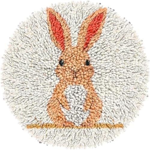 Wallphantom Riegel Haken Teppich Kits Für Erwachsene Kinder,Süßes Kaninchen,Bedruckte Leinwand Häkeln Handarbeit Handwerk Teppich Kissen Matte Wandteppich,50x50cm Wallphantom Riegel Haken Teppich Kits Für Erwachsene Kinder,Süßes Kaninchen,Bedruckte Leinwand Häkeln Handarbeit Handwerk Teppich Kissen Matte Wandteppich,50x50cm von Wallphantom