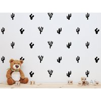 48 Stück Set Kaktus Aufkleber Wand Vinyl Haus Kinderzimmer Desin Kakteen Für Baby Kinder Jungen Mädchen Schlafzimmer Wohnzimmer Dekoration Kunst von WallsArtStudio