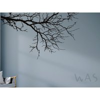 Baumspitze Zweige Wandtattoo Vinyl Aufkleber Schwarzer Baum Wandtattoos Silhouette Wandaufkleber Wohnzimmer Wanddekor von WallsArtStudio