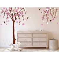 Kirschblüten Baum Wandtattoo, Trauerweide Mädchen Zimmer Kinderzimmer Wandtattoo Für Schlafzimmer Dekor von WallsArtStudio