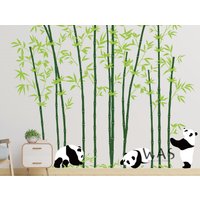 Panda Wandtattoos, Wandtattoos Und Bambus Große Baum Wandaufkleber, Bär Mit von WallsArtStudio