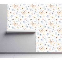 Abnehmbare Peel & Stick Tapete - Vorgeklebtes Muster Wandbedeckung Wohn Wandbilder Kinderzimmer Interior Schmetterlinge Kinder Home Decor von WallsHaveSoul