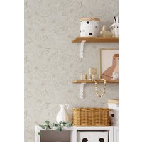 Florale Muster Tapete - Selbstklebend Vorbemalt Wandbedeckung Kinderzimmer Peel & Stick Von Wallshavesoul, Floral Home Decals von WallsHaveSoul