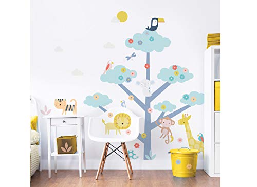 Safari Animals Large Character Tree Sticker von Walltastic
