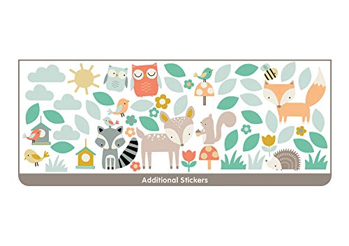 Walltastic Großer Aufkleber mit Figuren aus Woodland Tree & Friends Wandaufkleber, Polypropylene, Multi, 15 ft Tall, 3 Large Sheets von Walltastic