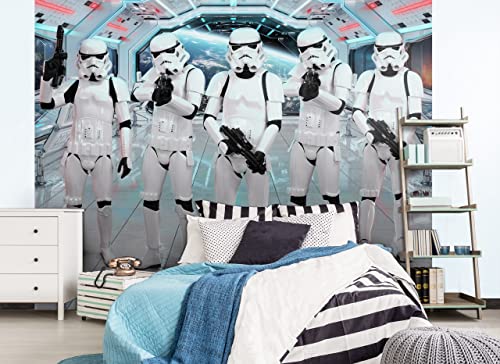 Walltastic Original Stormtrooper 6 Paneele Wandbild FSC Papier, mehrfarbig, 2,4 m hoch x 3,0 m breit, 1 Größe von Walltastic